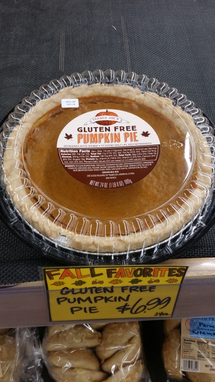 TJ's Gluten Free Pumpkin Pie